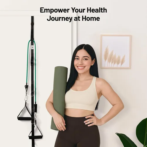 Vista 8 de Slim Panda Door Anchor Strap for Resistance Bands, Door Exercise Equipment with Ratchet Adjust Tighten, Multi Point Anchor Gym Attachment, Portable