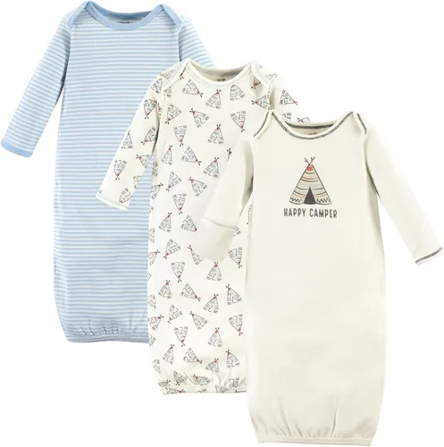 Vista 7 de Touched by Nature - Camisones unisex de algodón orgánico para bebé