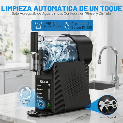 Vista 6 de OSTBA Máquina de helado suave de 88 oz, no necesita hielo Slushie Maker