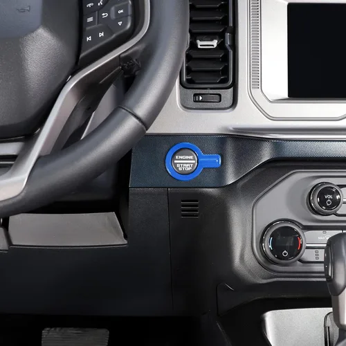 Vista 2 de Compatible con Ford Bronco Anillo de cubierta para botón de arranque del motor de la consola central Compatible con Ford Bronco 2021 2022 2023 2024