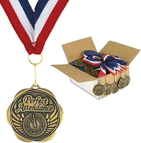 Vista 15 de Juego de 100 medallas de premio con cintas para el cuello