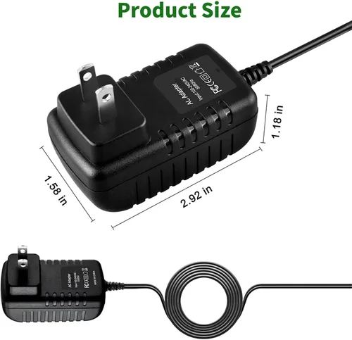 Vista 5 de Cargador adaptador de CA compatible con Casio CTK-2400 CTK-4400 CTK-2090 Cable de alimentación PSU