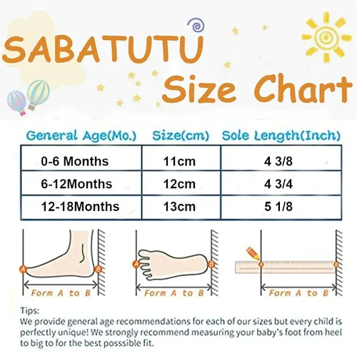 Vista 5 de SABATUTU Tenis de lona para bebés niños y niñas, suela suave, antideslizantes, ligeros, para recién nacidos, para primeros pasos, para cuna de 0 a