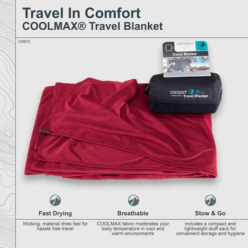 Vista 5 de Manta Cocoon CoolMax Rojo (Monks Red)