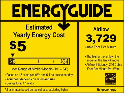 Vista 3 de Fanimation Ventilador de techo Kute de 52 pulgadas para interiores y exteriores con aspas negras
