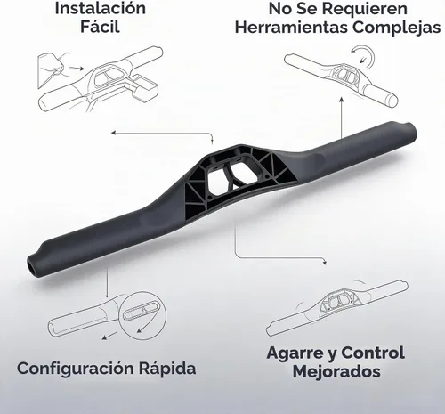 Vista 9 de Asamblea de mango de máquina de remo para Concept-2 Modelo D/E Powerfun 500/550 Interior Remo Soporte de manillar Pieza de Repuesto Negro Diseño