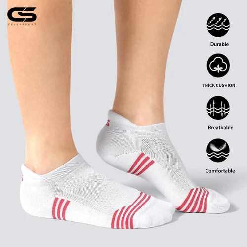Vista 3 de CelerSport - Calcetines deportivos de corte bajo para mujer 6