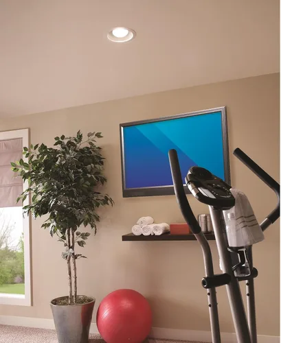 Vista 6 de Broan-NuTone 744L - Ventilador de luz empotrado para ventilación, velocidad seleccionable 50-80 CFM, 0.3-2 Sones, color blanco