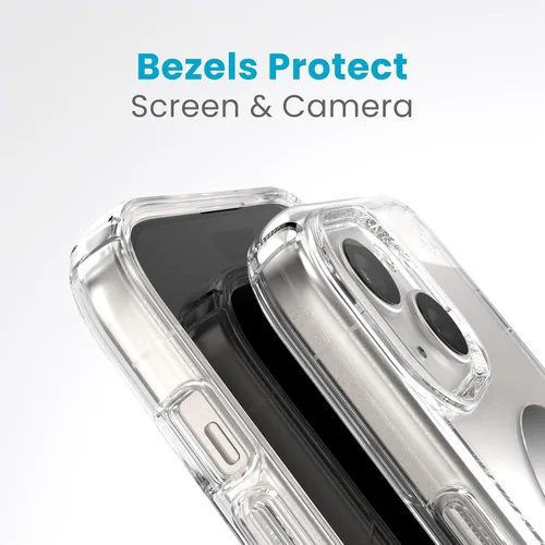 Vista 6 de Speck Funda transparente para iPhone 17e y 15 – ClickLock con bloqueo antideslizante, diseñada para MagSafe, protección contra caídas – para iPhone