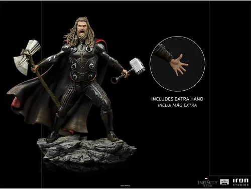Vista 9 de Iron Studios Estatua Art Scale 1/10 Thor Ultimate BDS The Infinity Saga 9.1 in Marvel - Diorama de batalla de estatua de 9 pulgadas de Avengers