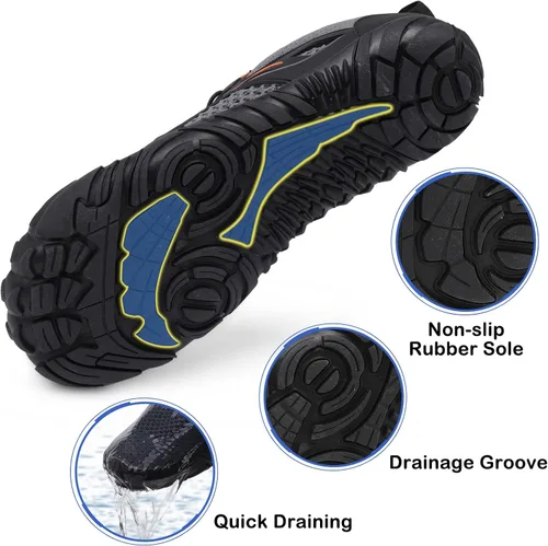 Vista 5 de Scurtain Unisex Mens Womens Athletic Hiking Water Shoes Quick Dry Barefoot Aqua Shoes Swim Shoes Beach Shoes with Drainage