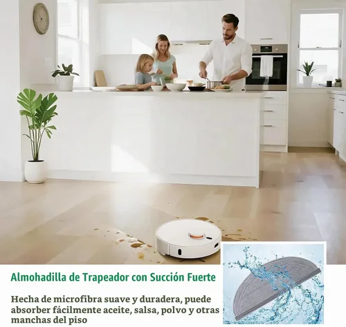 Vista 4 de Piezas de repuesto para Roborock Q7 M5/Q7 M5+/Q7 L5/Q7 L5+, 1 cepillo principal, 4 cepillos laterales, 4 filtros Hepa, 4 almohadillas de trapeador