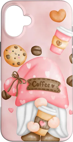 Vista 23 de Cute Coffee Gnomie for Garden Gnome Lovers and Gardener Case for iPhone 17