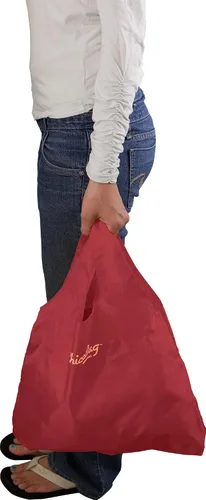Vista 4 de ChicoBag Bolsa de comestibles reutilizable compacta original con bolsa adjunta y clip de mosquetón, perfecta para compras, viajes, organización