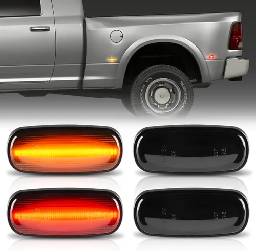 Vista 8 de Gempro Reflectores de panel de puerta LED para Dodge Ram 1500 2500 3500 Durango 2003-2009, Chrysler Aspen 2007-2009 Lámparas de puerta de cortesía