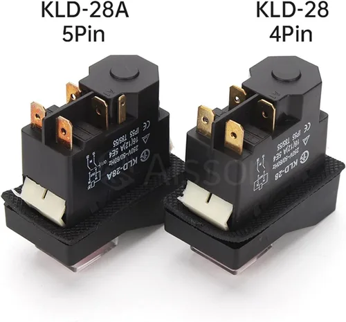 Vista 4 de KLD28/KJD17 KLD28A/KJD17A Interruptores de botón de arranque electromagnético Equipo de máquina herramienta IP55 impermeable seguridad bruja 28A