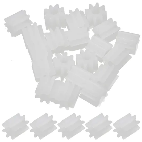 Vista 6 de Othmro 20 piezas de engranajes de plástico 8 dientes modelo 082A engranaje de reducción engranajes de gusano de plástico para RC coche robot motor