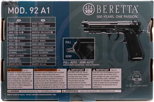 Vista 7 de Umarex Beretta M92 A1 Blowback - Pistola de aire comprimido calibre .177 completamente automática