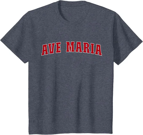 Vista 56 de Ave Maria FL Florida - Camiseta, Negro