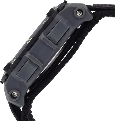 Vista 3 de Armitron Sport Reloj unisex 408291BLK con cronógrafo digital acentuado gris con correa de nailon negro Negro - Cronógrafo digital