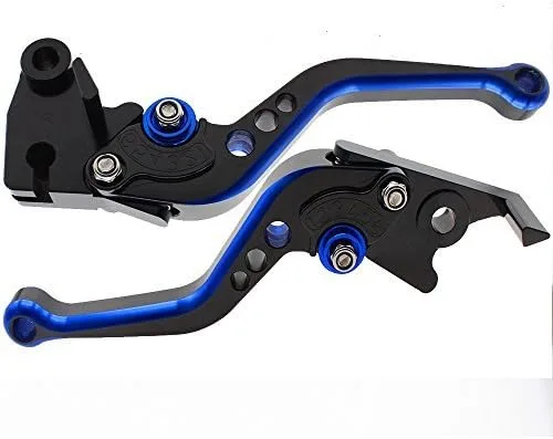 Vista 5 de FXCNC Palancas de embrague de freno de doble color para motocicleta compatibles con HAYABUSA GSXR1300 99-07, DL1000/V-STROM 02-2020, SV1000/S 03-07