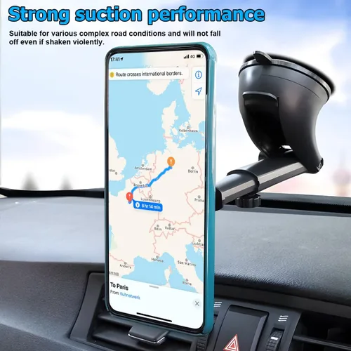 Vista 2 de HZEL Soporte Magnético para Teléfono de Coche, Montaje de Teléfono Celular para Parabrisas y Tablero del Vehículo, Ventosa Manos Libres Accesorios