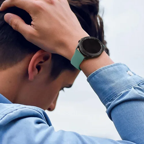 Vista 7 de Meliya Correa para Amazfit Bip 5 bandas para mujeres, hombres, mujeres y hombres, correa deportiva ajustable de silicona suave de 0.866 pulgadas