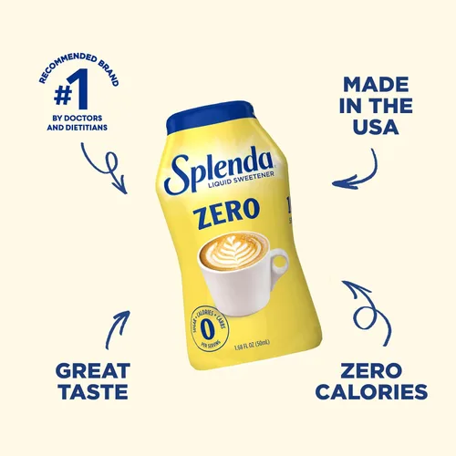 Vista 10 de SPLENDA LIQUID - Gotas edulcorantes cero calorías, botella de 1.68 onzas (paquete de 3)