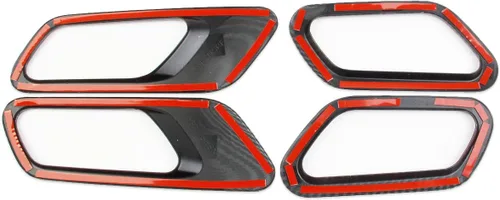 Vista 6 de Cubierta interior de fibra de carbono para manija de puerta para Nissan Pathfinder 2022-2026