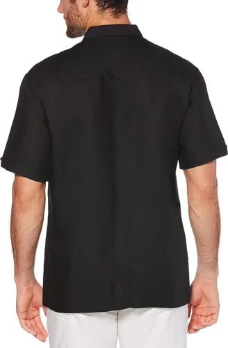 Vista 5 de Cubavera Camisa Guayabera bordada de manga corta para hombre
