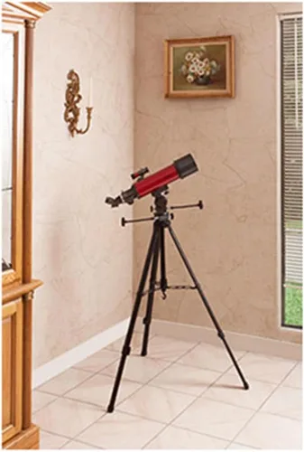 Vista 4 de Carson Red Planet - Telescopio refractor (25-2.205 x 3.150 in, RP-200), color rojo