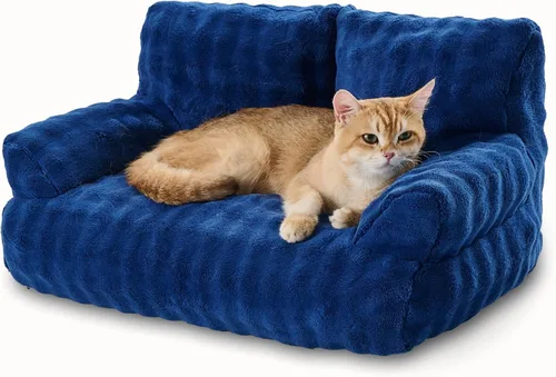 Vista 10 de Sofá cama para gatos, bonito sofá para mascotas para gatos de Púrpura (Dusty Purple)