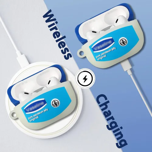 Vista 4 de Besoar Funda para AirPods Pro 2019/Pro 2 2022 de dibujos animados Kawaii de silicona para Apple AirPod Air Pods Pro, diseño fresco, único