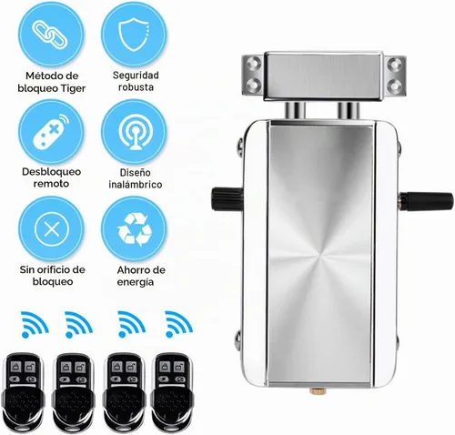 Vista 7 de Kit electrónico inteligente de cerradura de puerta para el hogar, sistema de control de acceso inalámbrico antirrobo de seguridad para el hogar sin