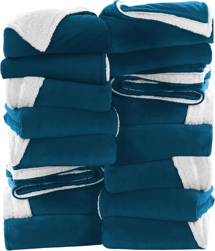 Vista 67 de IR Imperial Rooms Mantas Sherpa de color rosa bebé tamaño King para cama – Paquete al por mayor de 9 mantas Sherpa – Manta suave y esponjosa