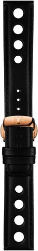Vista 2 de Tissot Tissot PRS 516 Chronograph 316L caja de acero inoxidable con revestimiento PVD oro rosa Reloj de cuarzo, negro, cuero, 20 (T1004173605100)