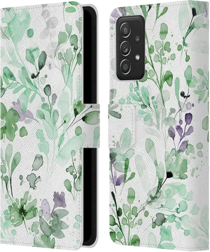 Vista 165 de Head Case Designs Officially Licensed Ninola Beige Wild Grasses Leather Wallet Case Compatible with Samsung Galaxy A07 4G