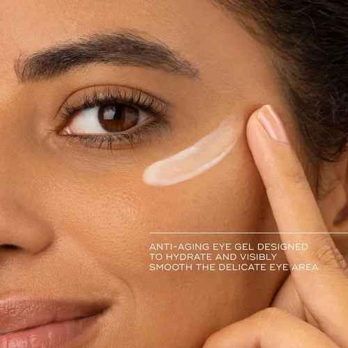 Vista 3 de Medik8 Eye Peptides Gel - Gel diario para debajo de los ojos, suero antienvejecimiento, suero hidratante suaviza suavemente bolsas y arrugas, vegano