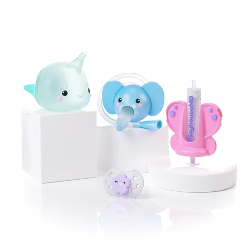 Vista 11 de Dispensador de medicina Playhouse MD, Rocket - Jeringa de medicación líquida para recién nacidos, bebés, niños pequeños y niños de preescolar - Kit