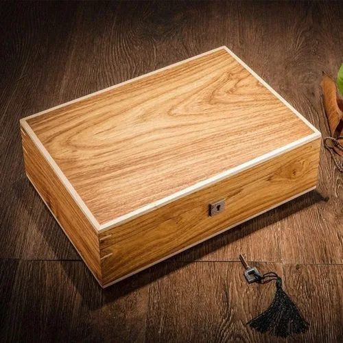 Vista 4 de TOEWOE Caja organizadora de joyas, caja de joyería de madera para mujer, caja de almacenamiento de joyas con cerradura, caja de joyería de viaje
