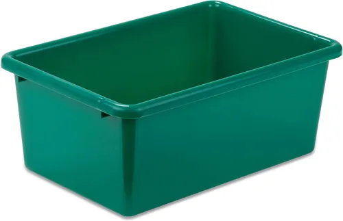 Vista 9 de Honey-Can-Do tacho de plástico para almacenamiento., Verde, L