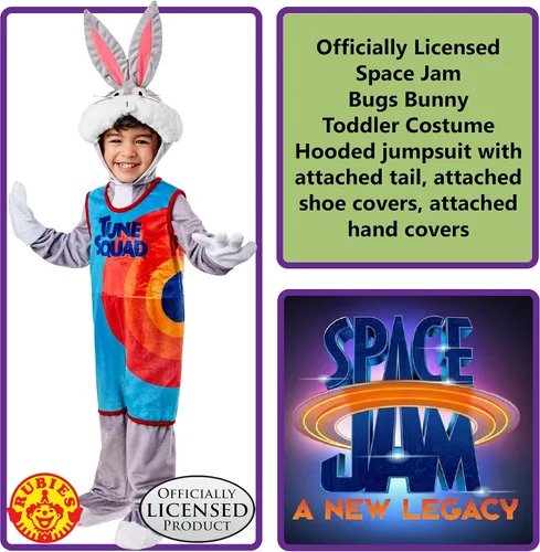 Vista 3 de Rubies Disfraz de Warner Bros. Space Jam Bugs Bunny Tune Squad