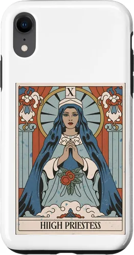 Vista 8 de Funda gráfica espiritual mística para iPhone 15 The Highest Priestess Tarot Card