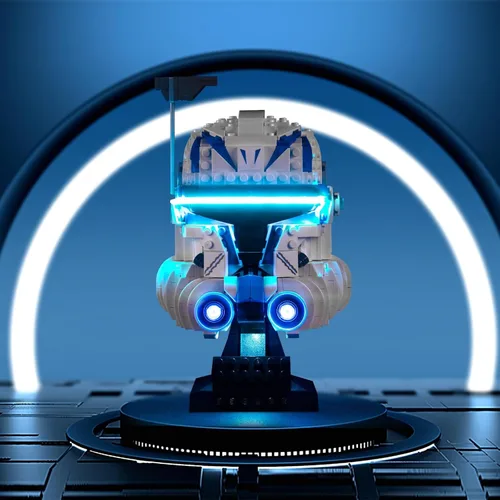 Vista 2 de VONADO Kit de luces LED compatible con el set de casco Lego Captain Rex 75349, iluminación DIY compatible con el casco Lego 75349 (sin modelo)