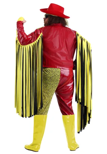 Vista 6 de Disfraz de Randy Savage Macho Man talla extra Multicolor