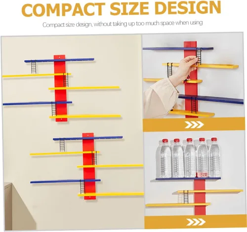 Vista 8 de Holibanna Mini estante de pared para dormitorio, niños y niñas, estante de almacenamiento de juguetes, estantes flotantes para decoración