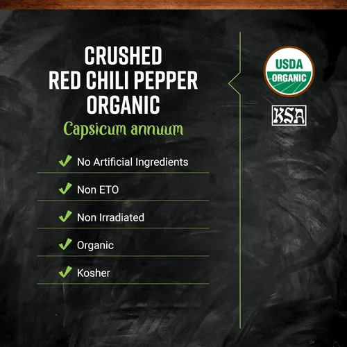 Vista 2 de Frontier Co-op Pimientos rojos orgánicos triturados - Kosher 16 onzas (paquete de 1)