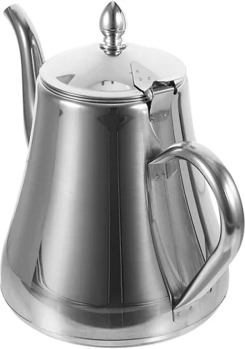 Vista 8 de UPKOCH Tetera infusora de grado restaurante Tetera de acero inoxidable Tetera Colador Tetera para estufa