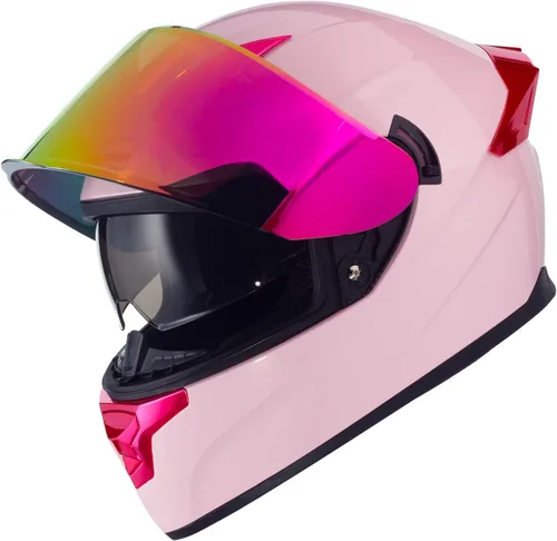 Vista 3 de Cascos de Motocicleta para Bicicleta de Calle de Cara Completa Casco de Motocicleta para Motocicleta para Adultos Cascos Aprobados por DOT, F-700
