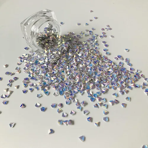 Vista 4 de PrettyG Paquete de 0.35 oz/paquete – Lentejuelas con purpurina en forma de diamante 3D de 0.118 pulgadas – Festival Rave Belleza Maquillaje Cara